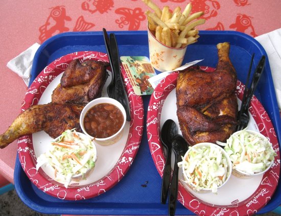 Smoked Chicken at Flame Tree Barbeque, Animal Kingdom