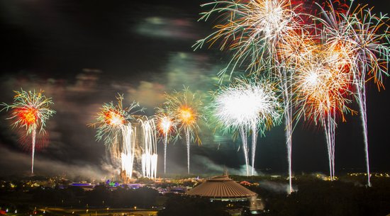 New Years Fireworks over Magic Kingdom, Disney World