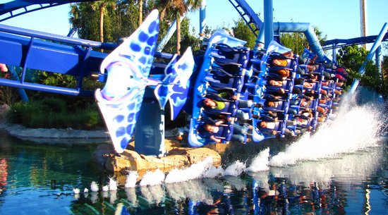 Manta Roller Coaster: SeaWorld Orlando Ride