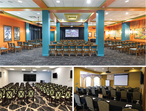 Conference room with theater seating