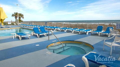 Seaside Myrtle Beach Resort Vacatia Seaside Resort Poolside Deck On Beach